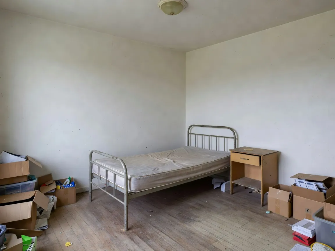 AI Bedroom Design before — the original room photographed for DecorAI